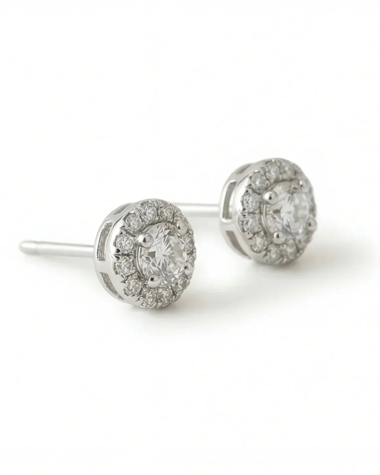 Zuri Halo Stud Earrings – Classic Round CZ Studs Style Guide for Women