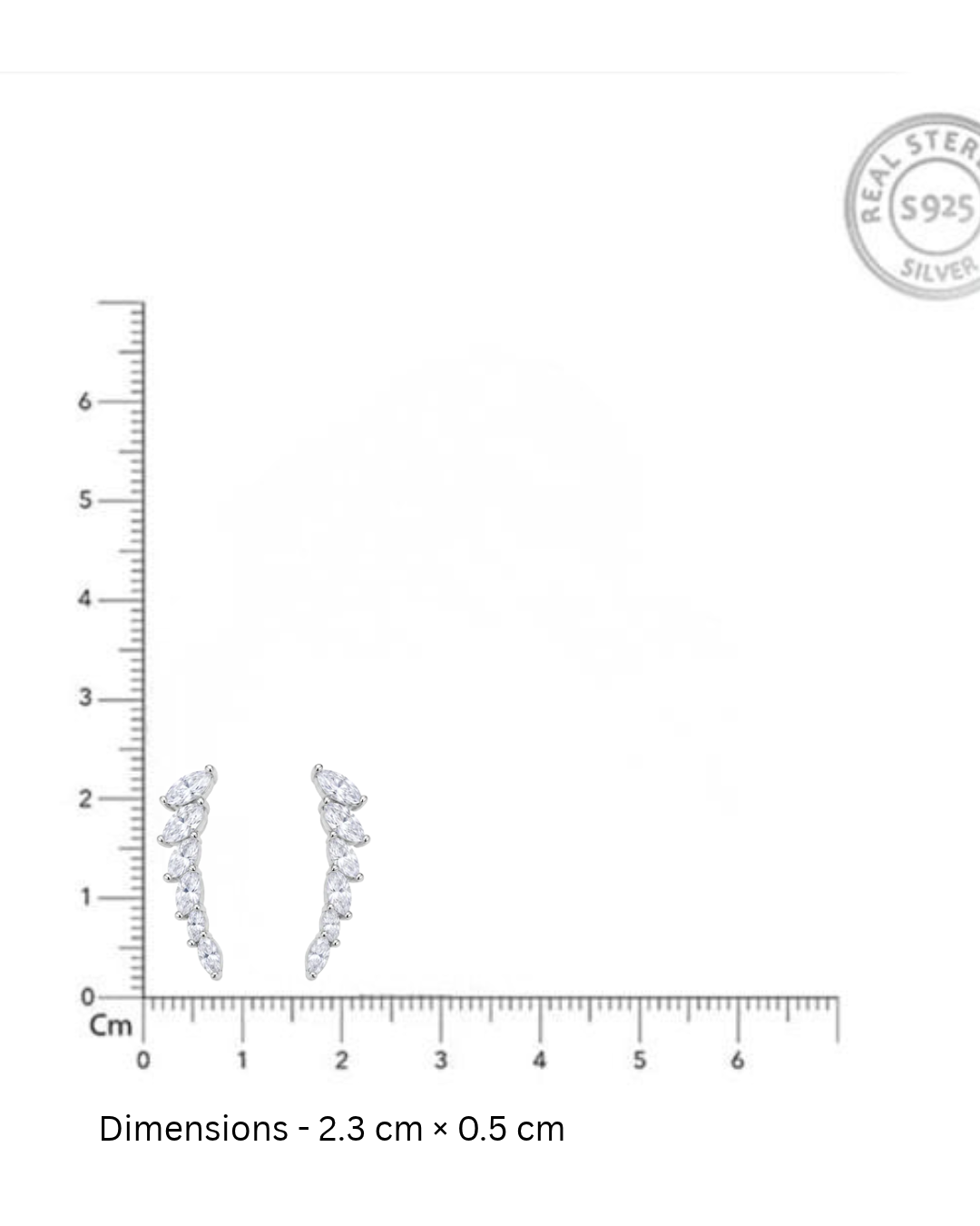 Marquise Drop Earrings in 925 Silver | Cilvira