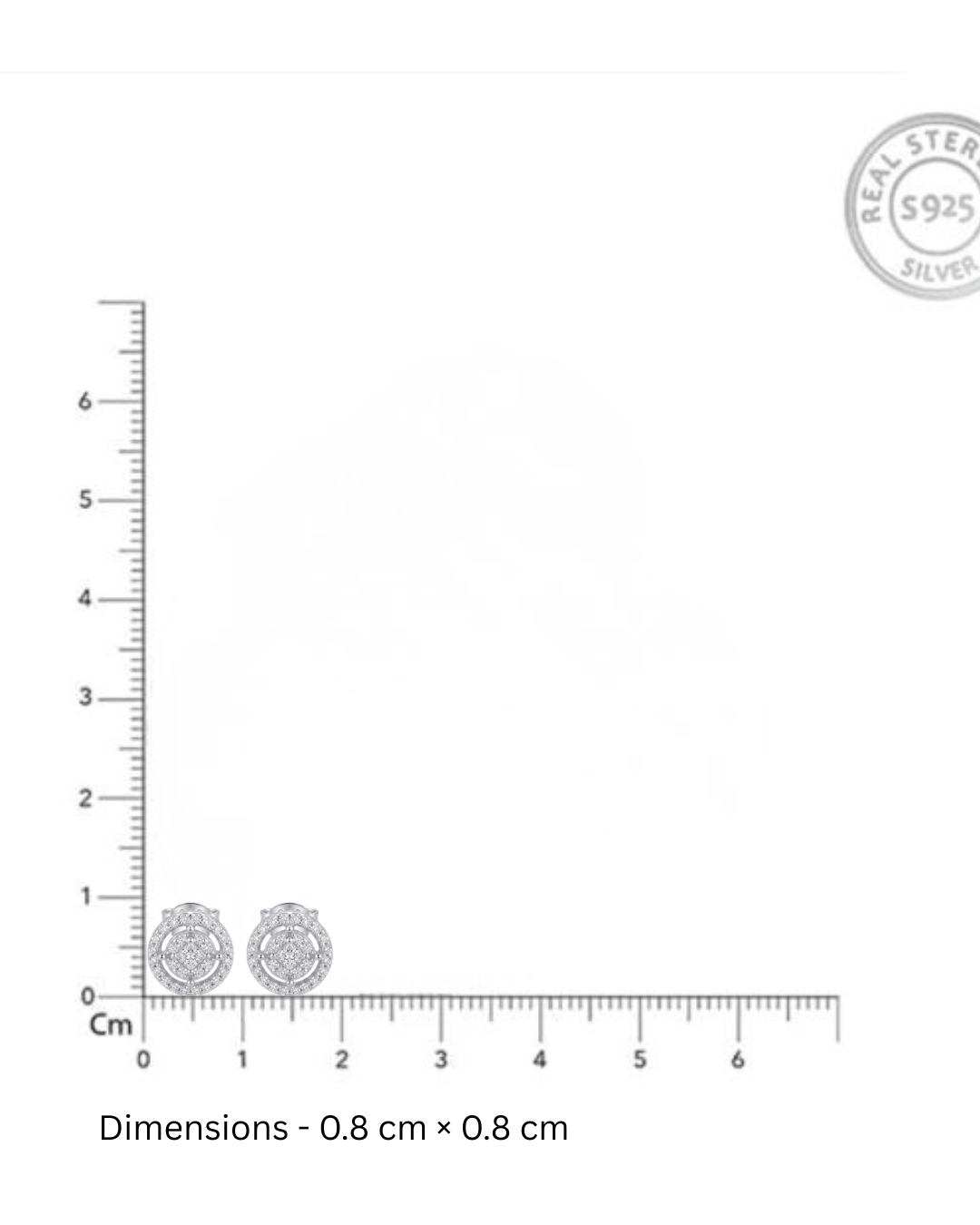 Nova Halo Stud Earrings | 925 Silver Round Stud Earrings
