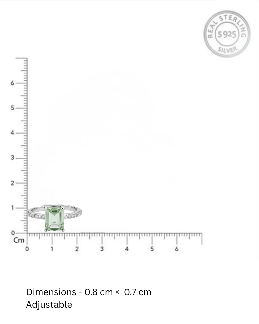 Sage Sol Ring | Green 925 Silver Ring