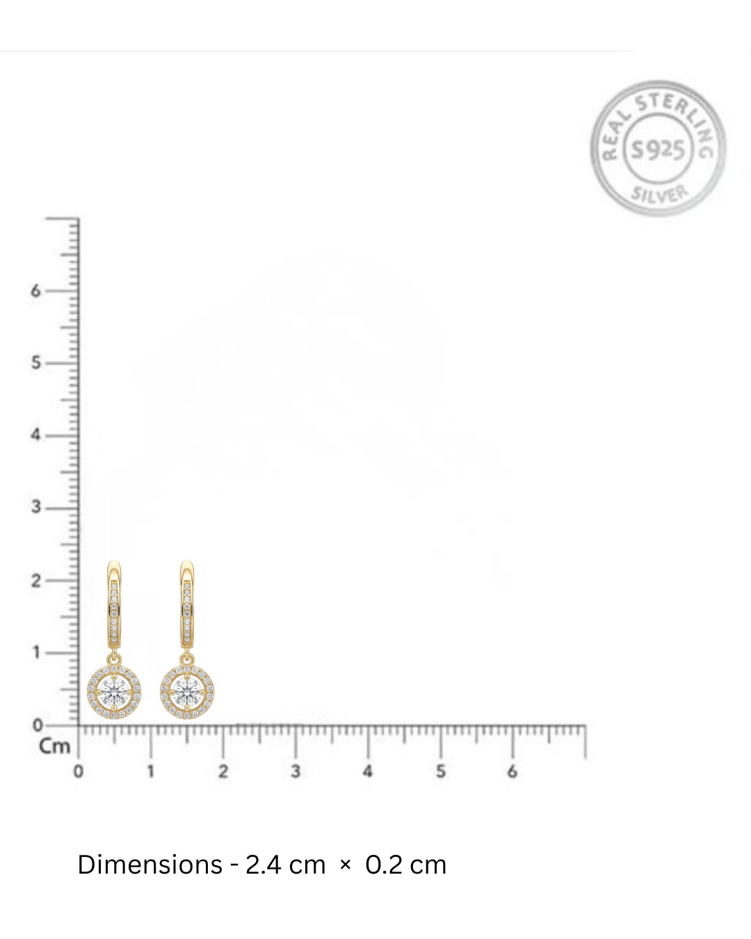 Naya Gold Drops – Halo CZ Hoops