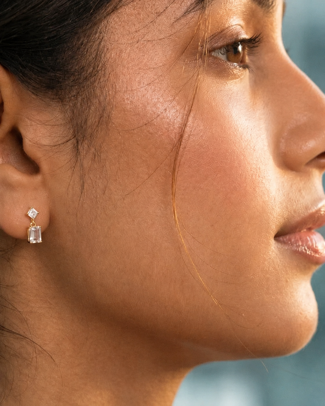Elegant double drop earrings #color_gold