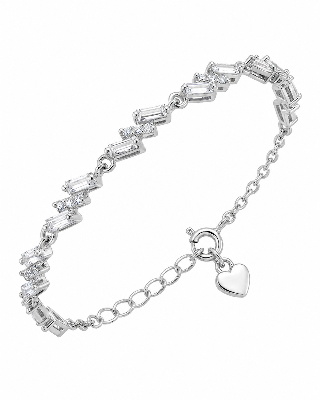 Baguette Chain Bracelet for Women #color_silver