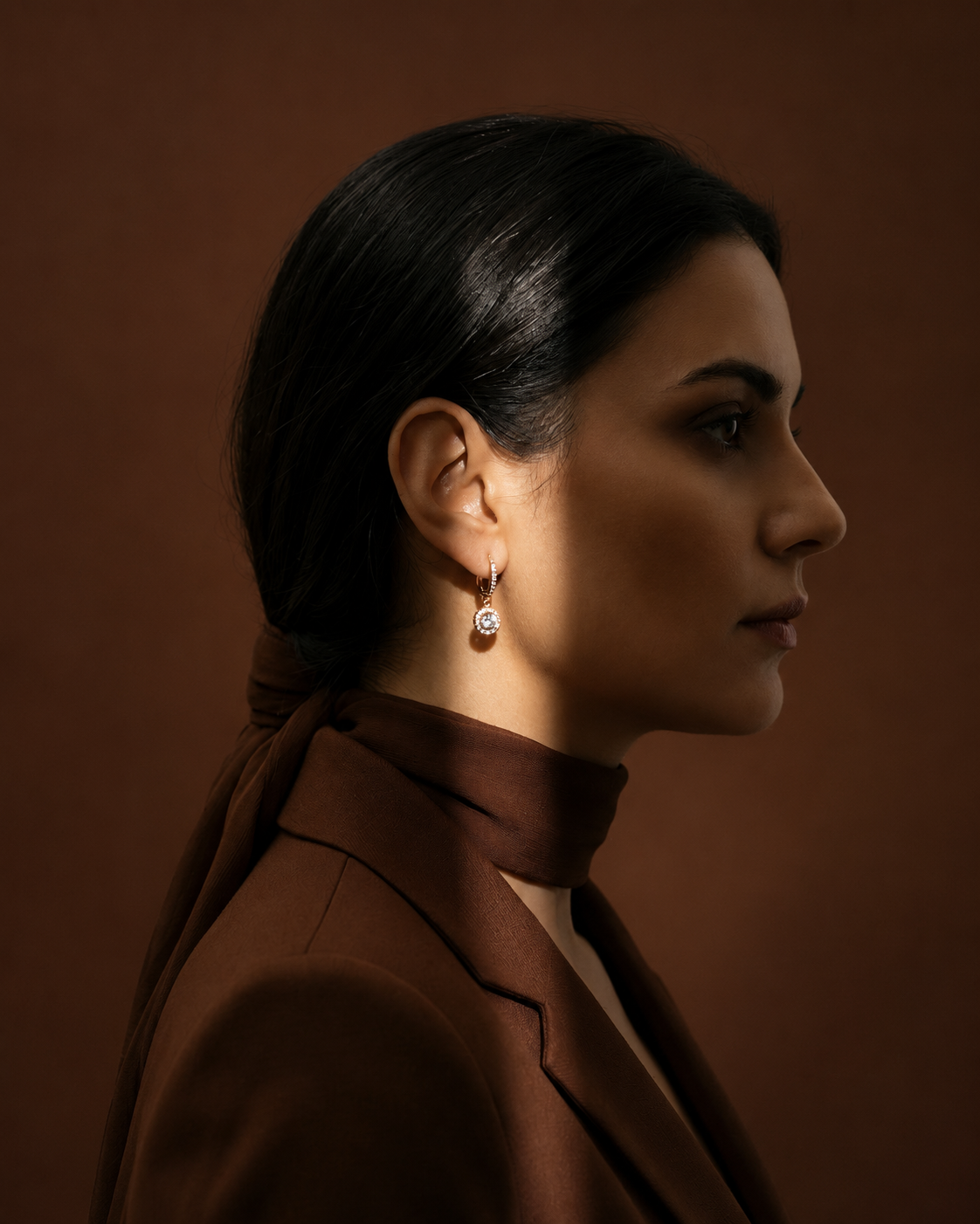 Halo Hoop Earrings for Women #color_gold