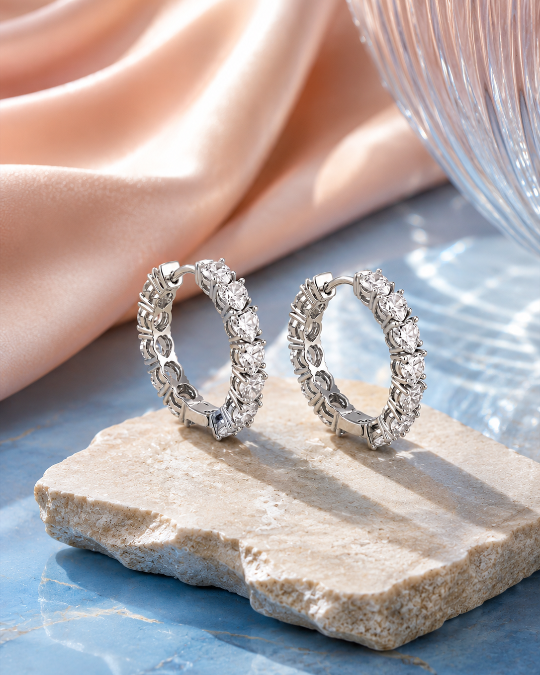 925 silver hoop earrings