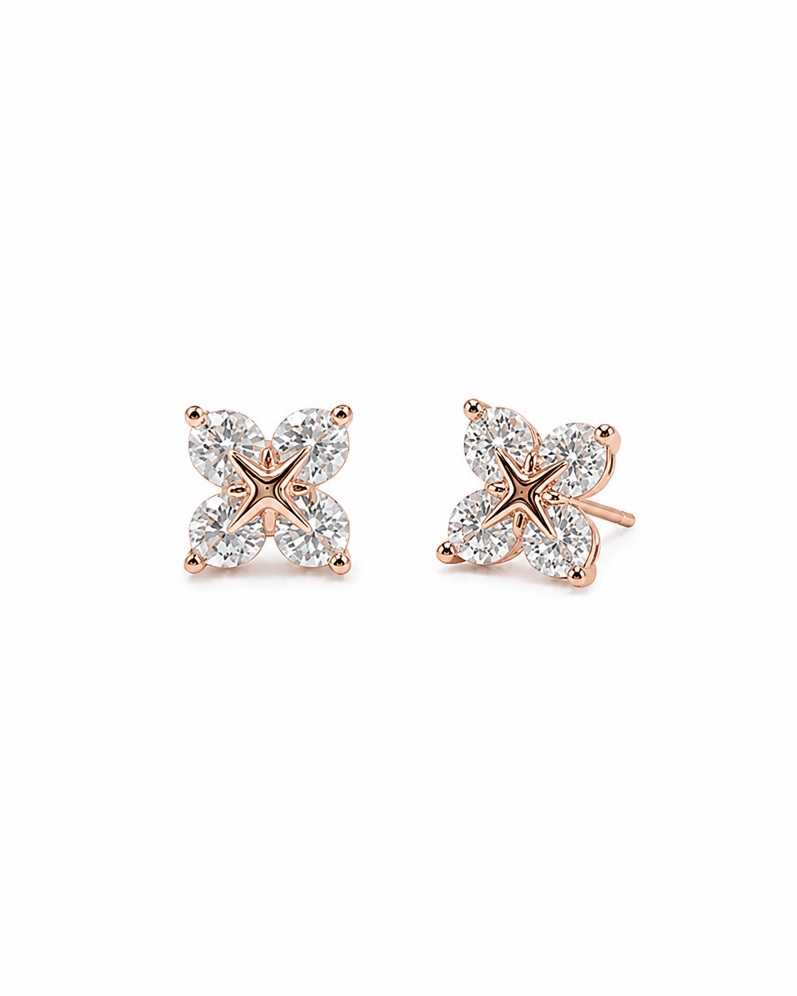 Stella Bloom Crystal Stud Earrings