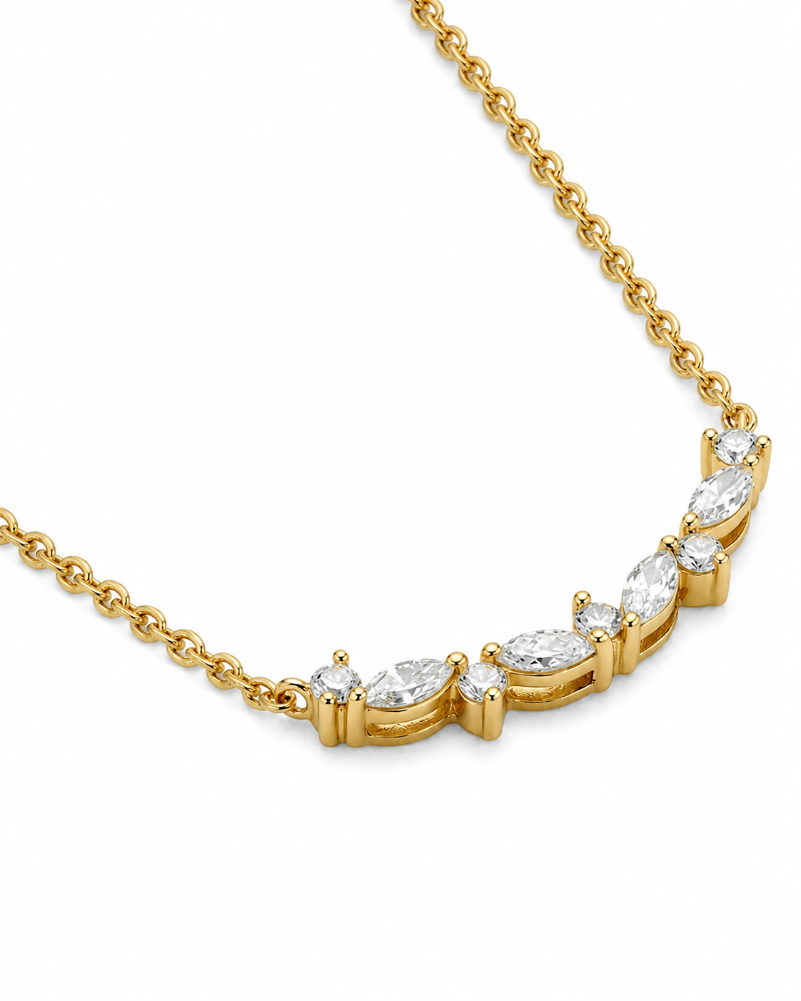 Leaf Chain Necklace for Women #color_gold