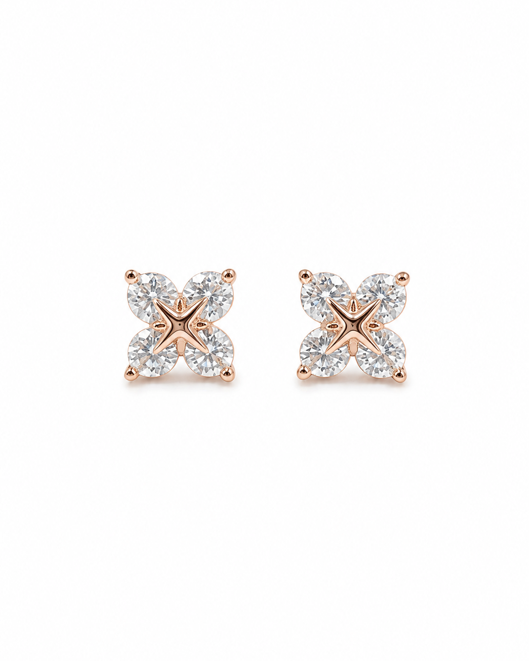 Stella Bloom Crystal Stud Earrings