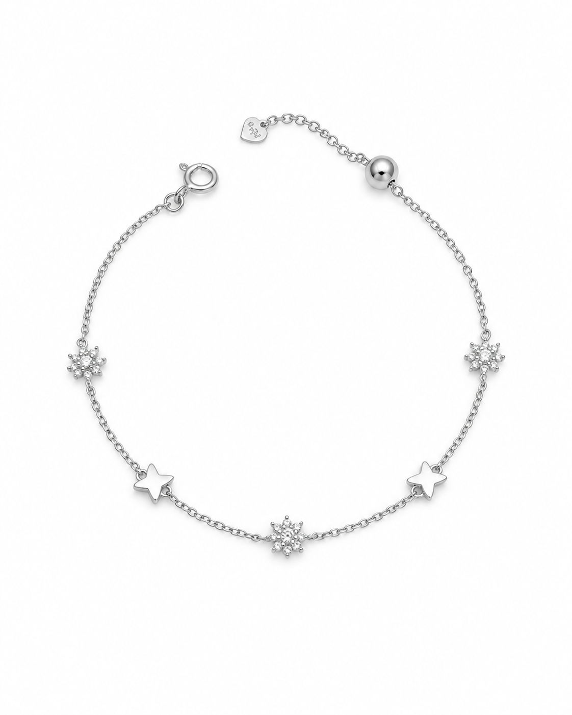Celestial Star Station Bracelet | 925 Sterling Silver Bracelet