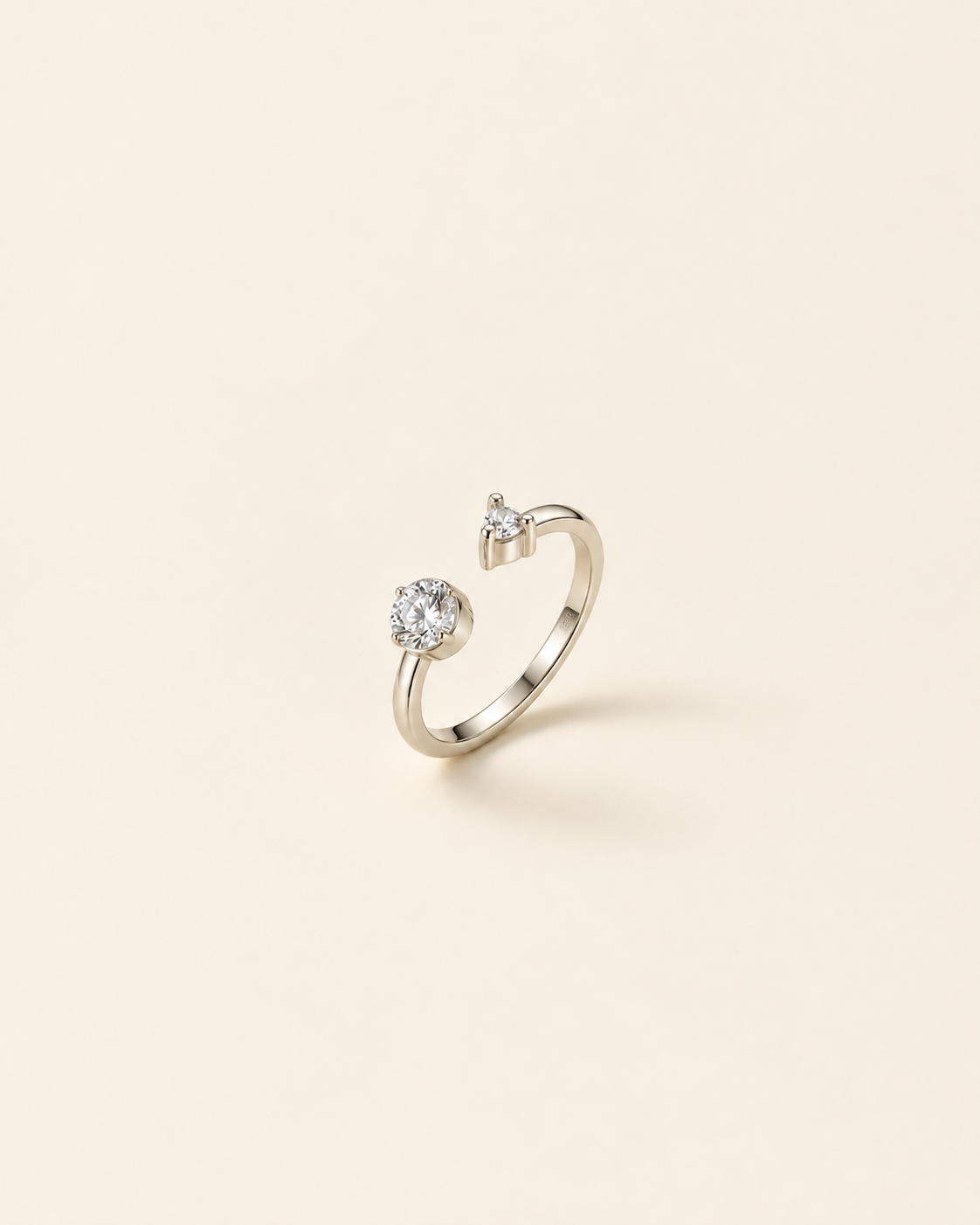 Aurelia Toi et Moi Ring in 925 Sterling Silver