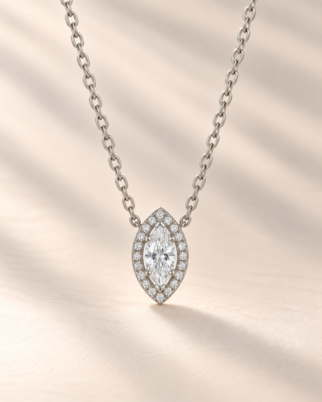 Eye Drop Necklace #color_silver