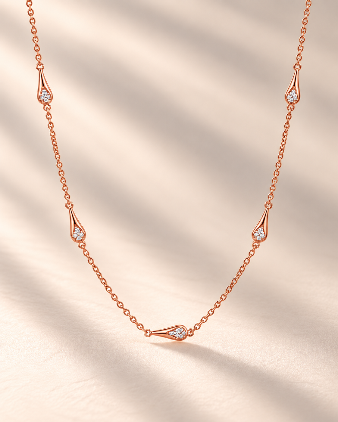 Drop Necklace for Women #color_rose gold