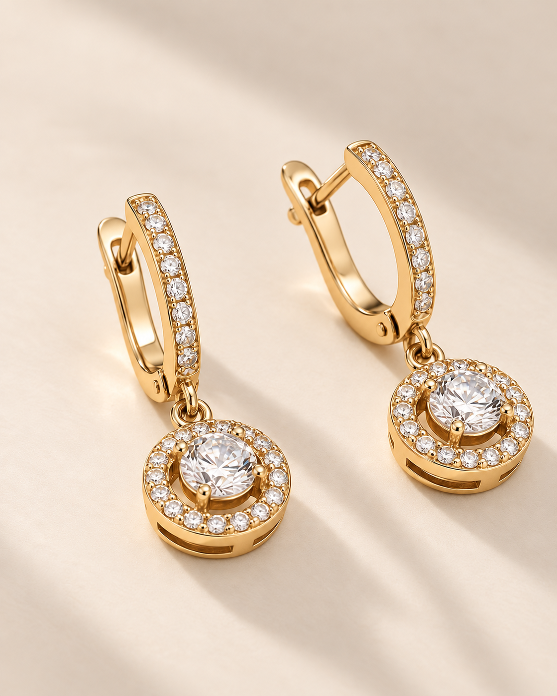 Halo Hoop Earrings for Women #color_gold