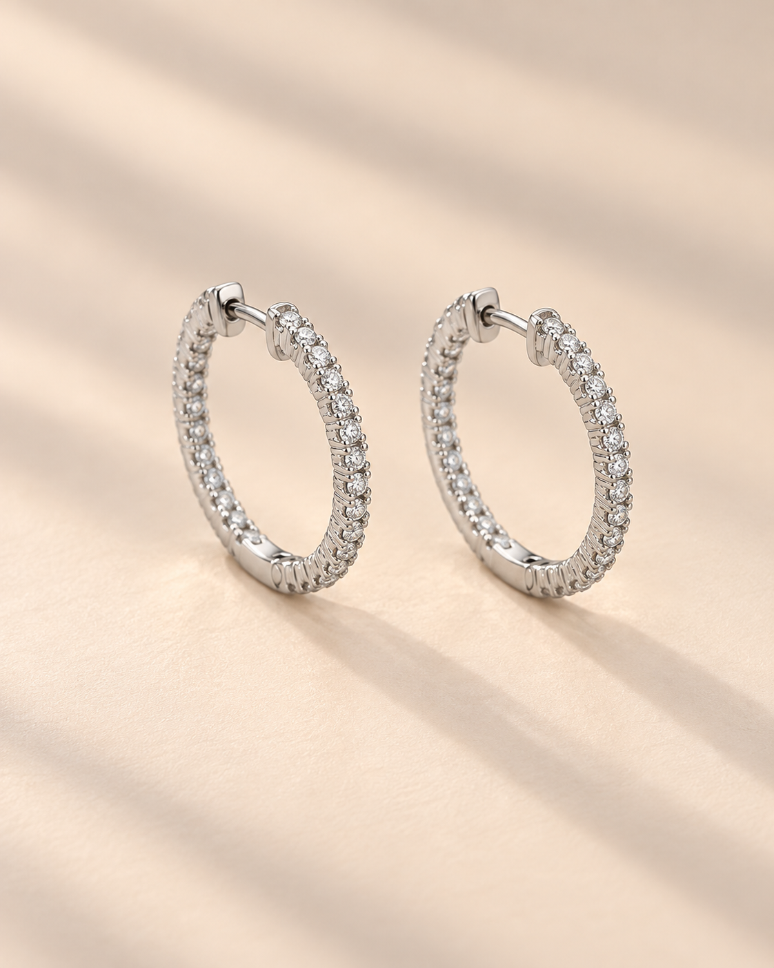 Bria Classic Hoop Earrings #color_silver