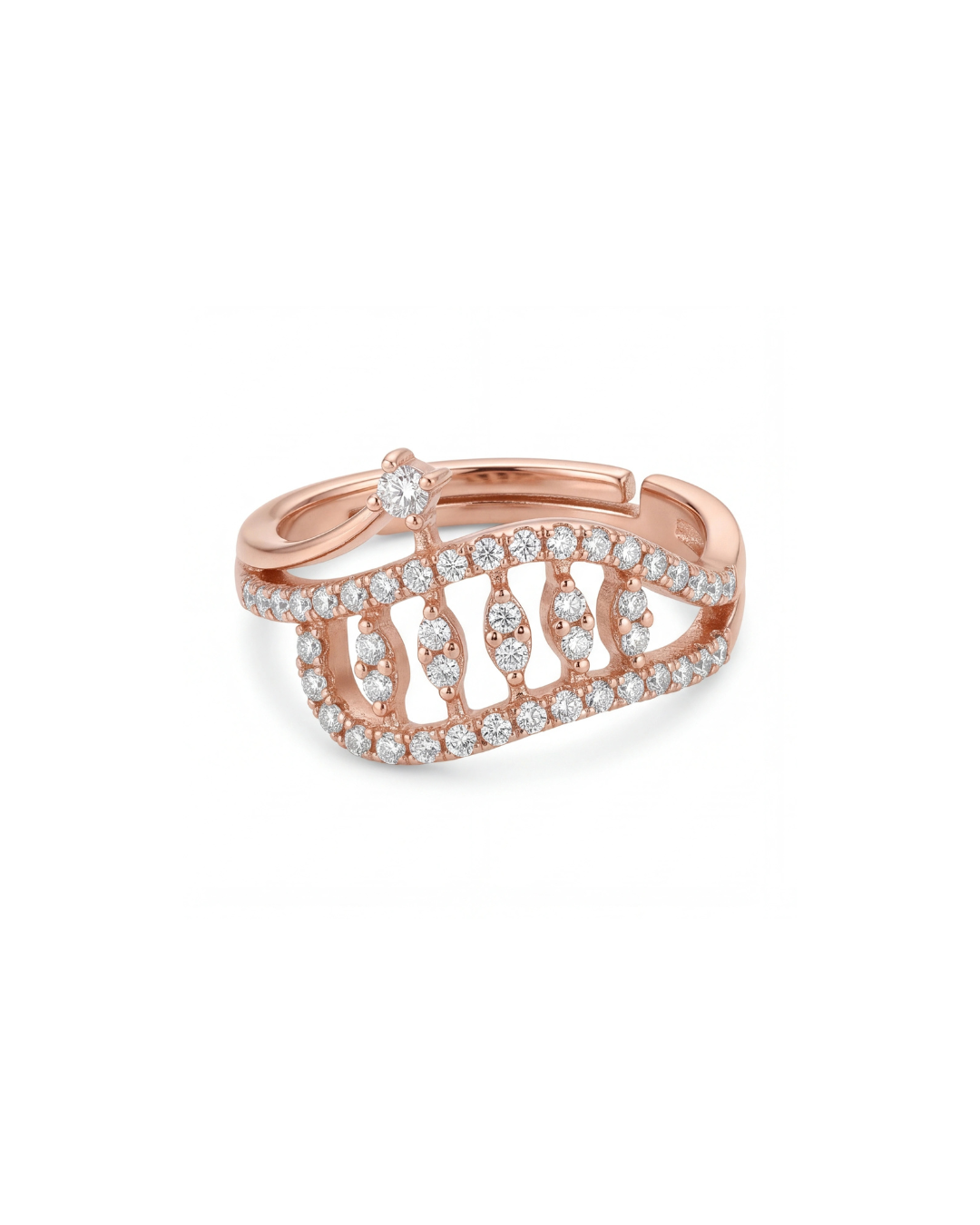 Diamante_Arch_Ring_Crystal_Tiara_Band_Ring_for_Women_#color_rose gold
