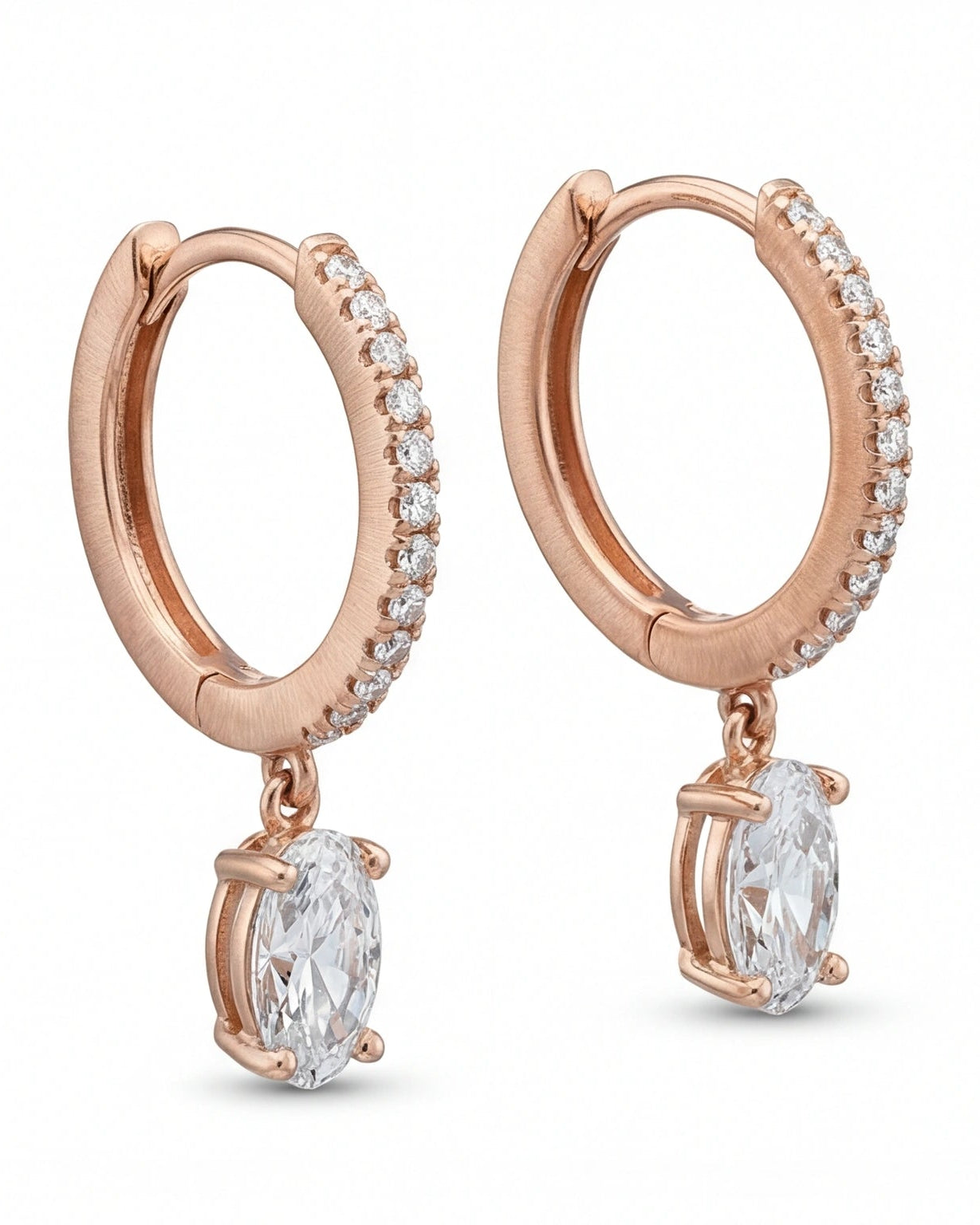 Eula marquise drop earrings #color_rose gold