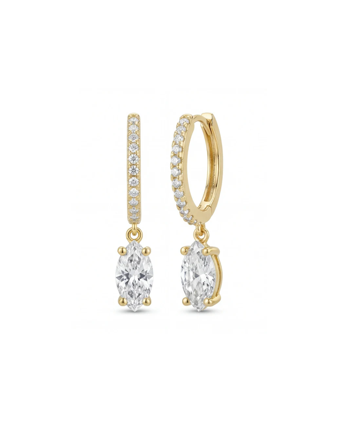 Eula marquise drop earrings #color_gold