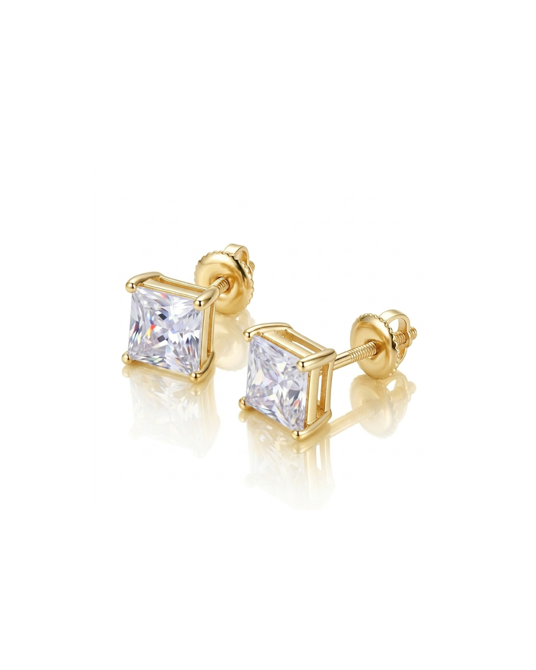 Fitzrovia_Princess_Square_Stud_Earrings #color_gold