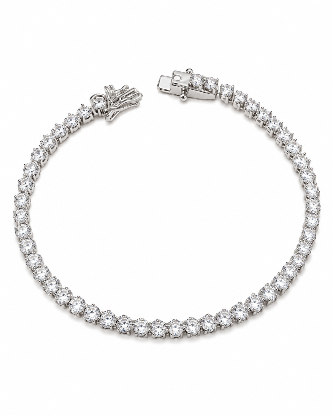 Classic Round Tennis Bracelet | 925 Sterling Silver Bracelet