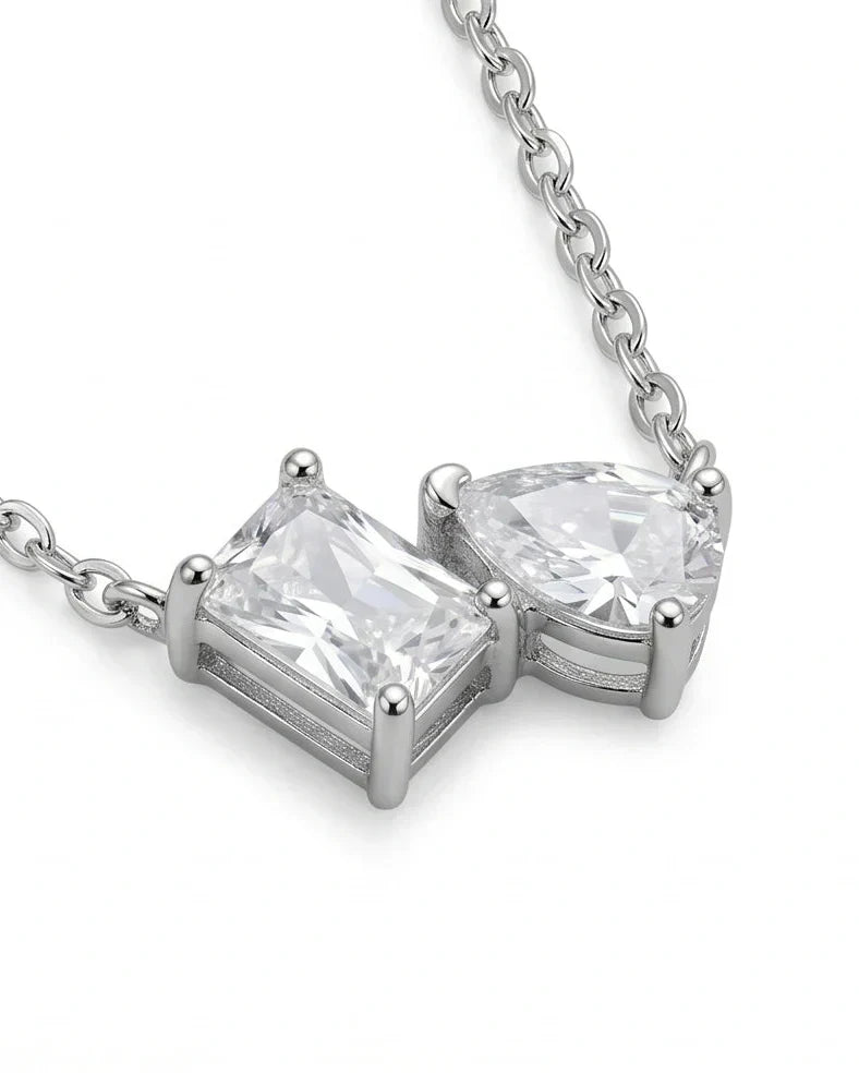 Misfit Pendant Necklace – Radiant & Pear 925 Silver Chain Style Guide