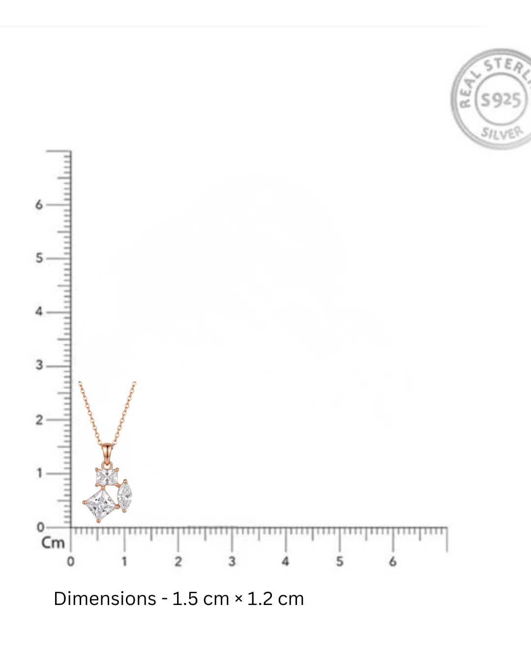 Prism Geometric Princess & Marquise Cut Pendant Necklace