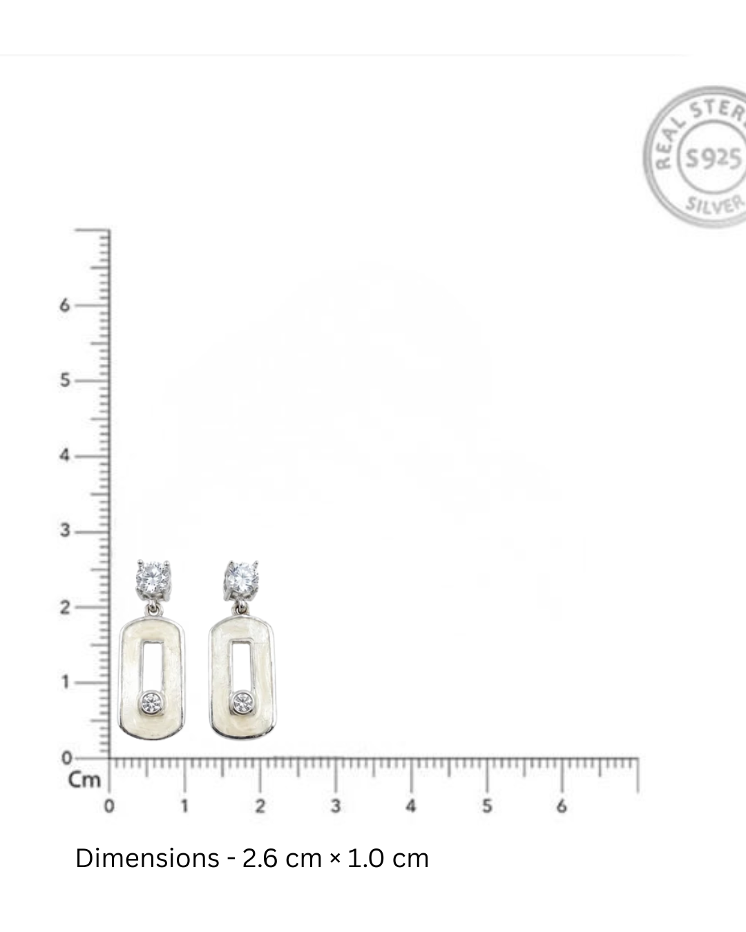 925 Silver Geometric Pearl Drop Earrings