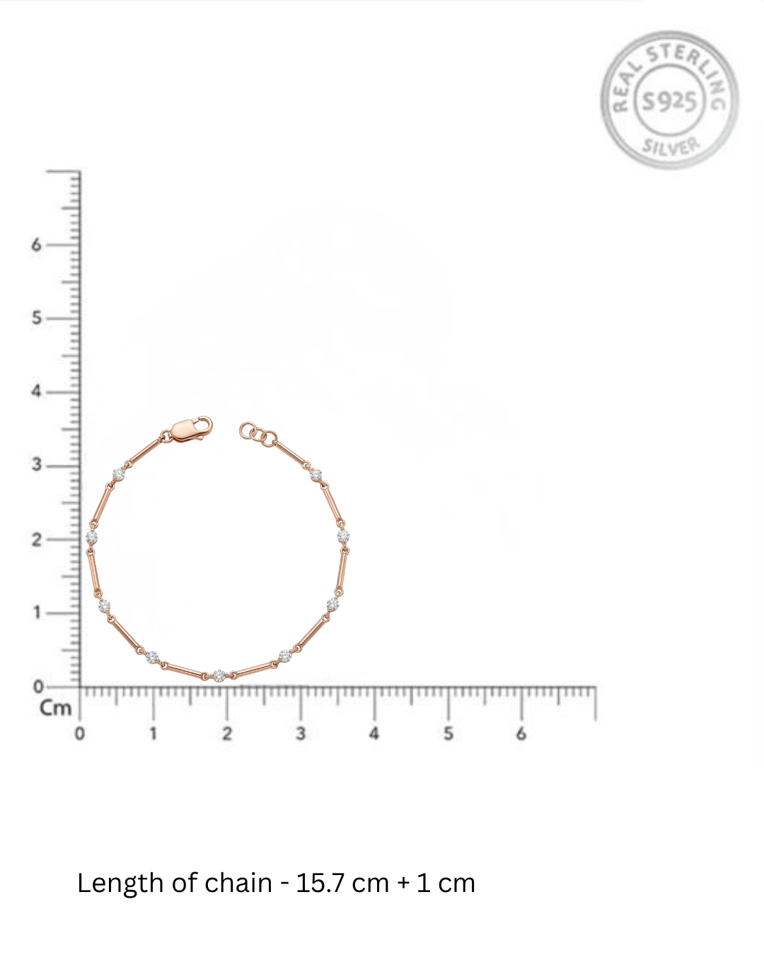 Interval Bracelet – CZ Bar & Station Minimal Chain Bracelet