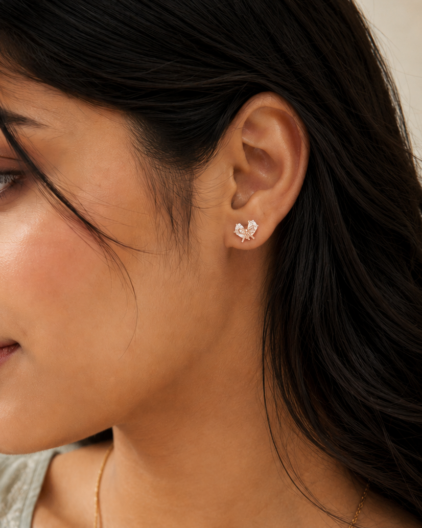 Adeline_Bow_Crystal_Stud_Earrings_#color_rose gold 