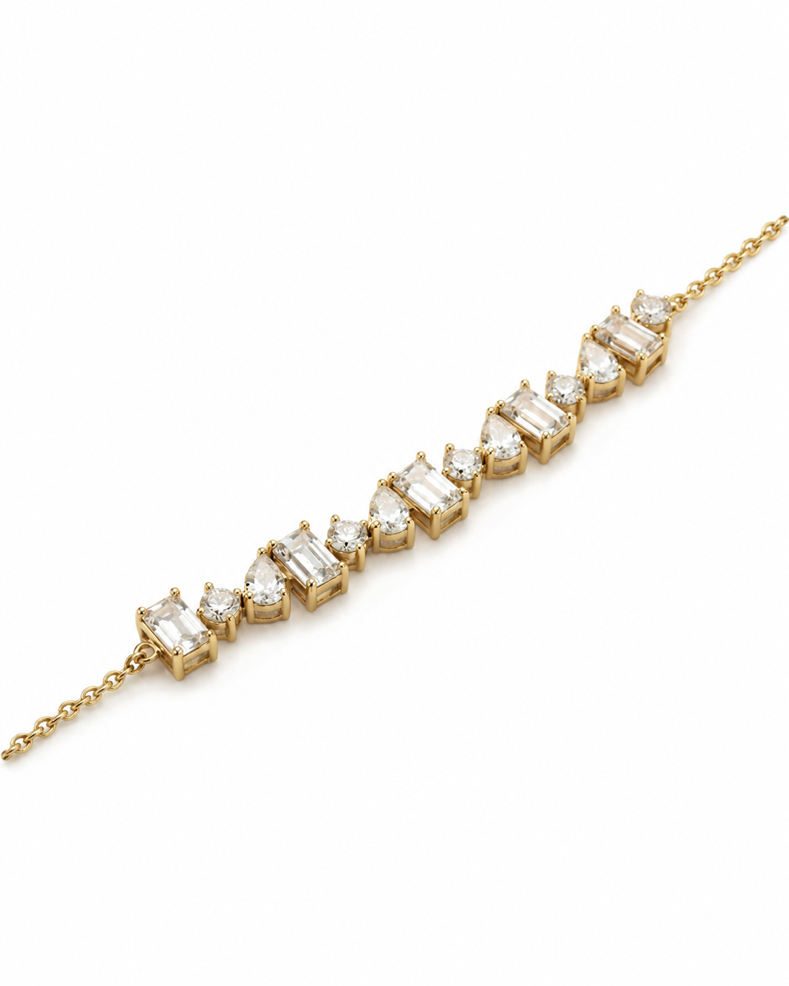 Baguette Chain Bracelet for Women #color_gold