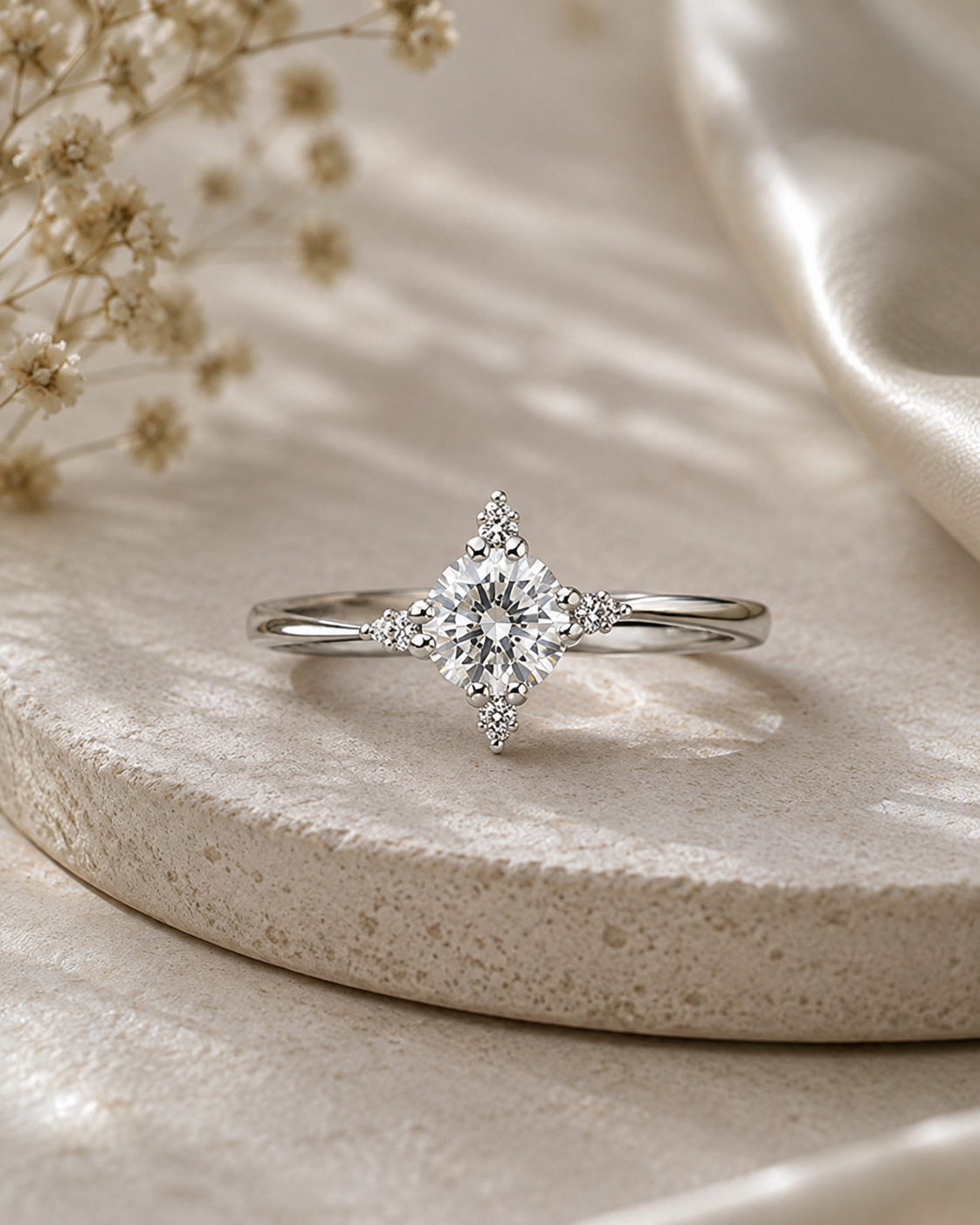 Solitaire Ring for Women #color_silver