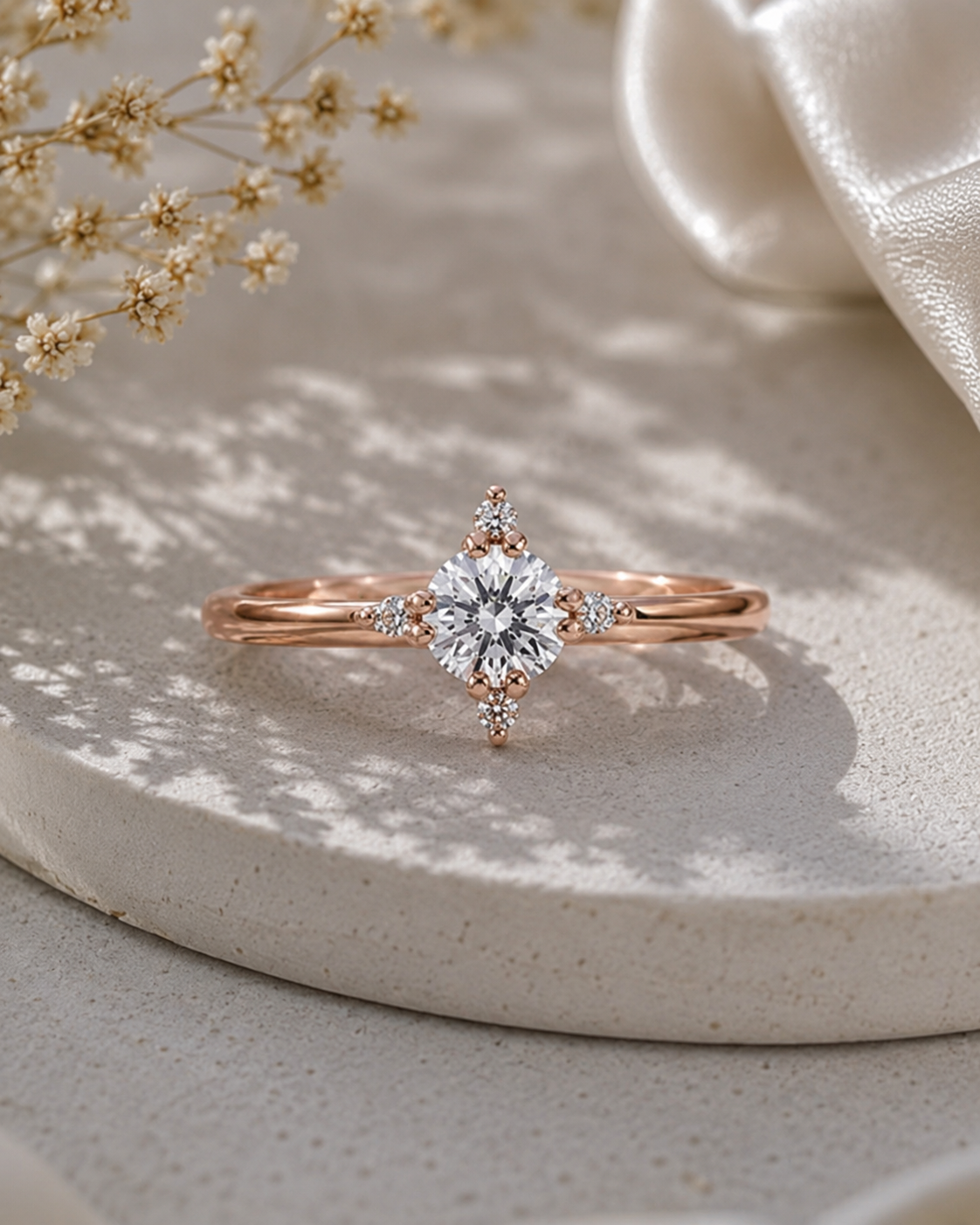 Solitaire Ring for Women#color_rose gold