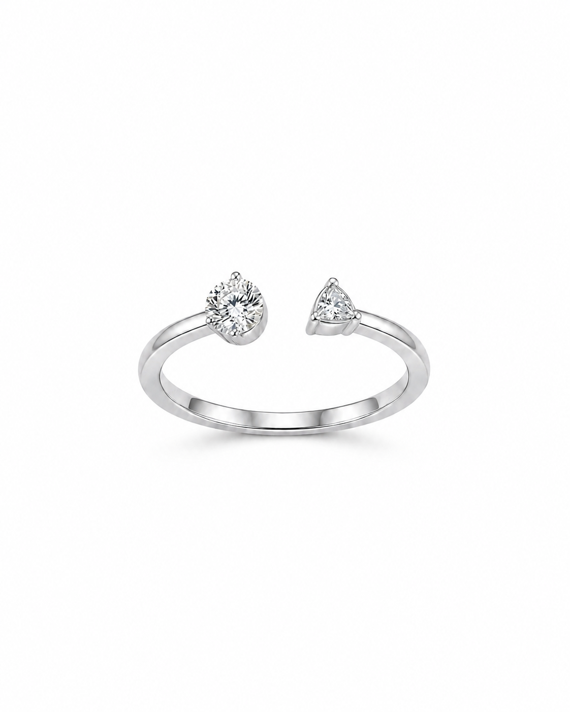 Aurelia Toi et Moi Ring in 925 Sterling Silver