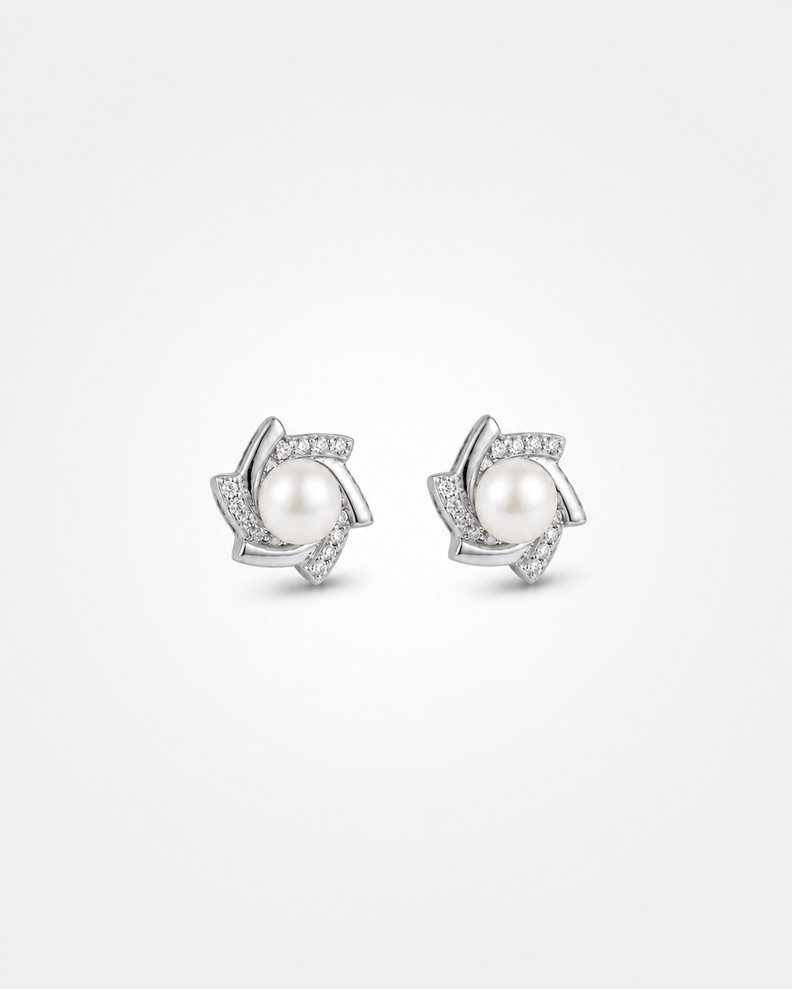 Celeste Pearl Bloom Stud Earrings
