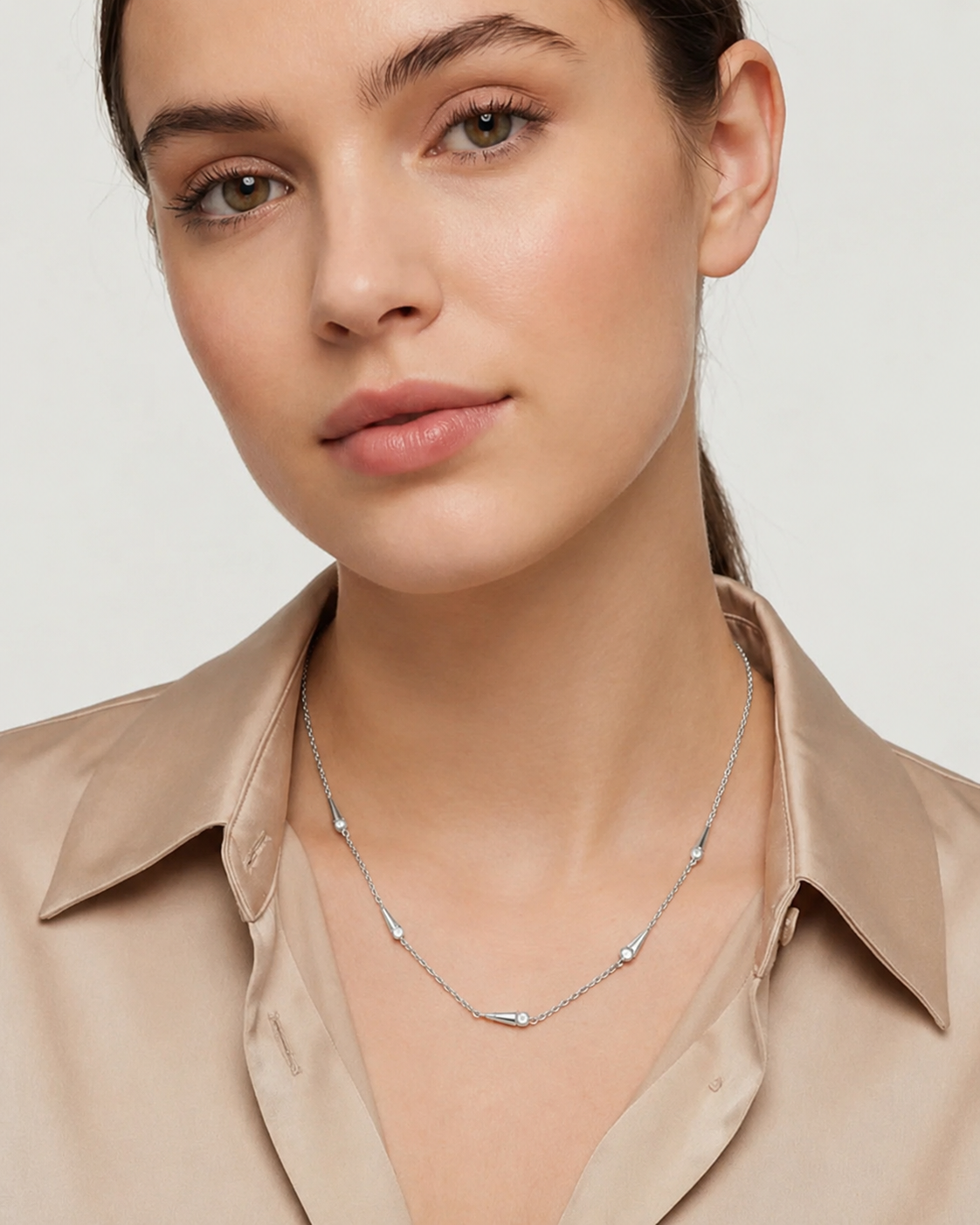 Dewdrop Trail Necklace – CZ Drop