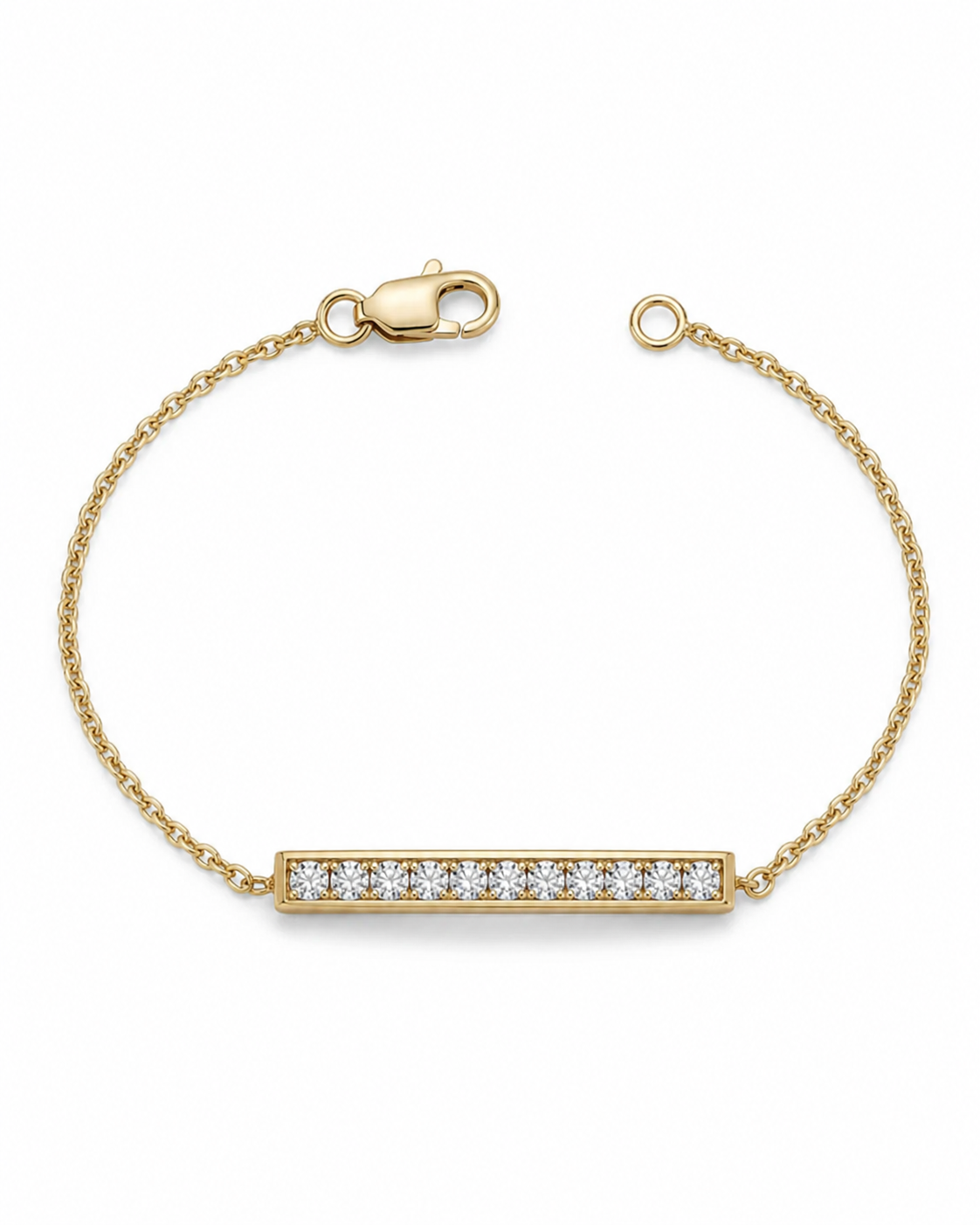 Elegant Lumière Bar minimal bracelet #color_gold