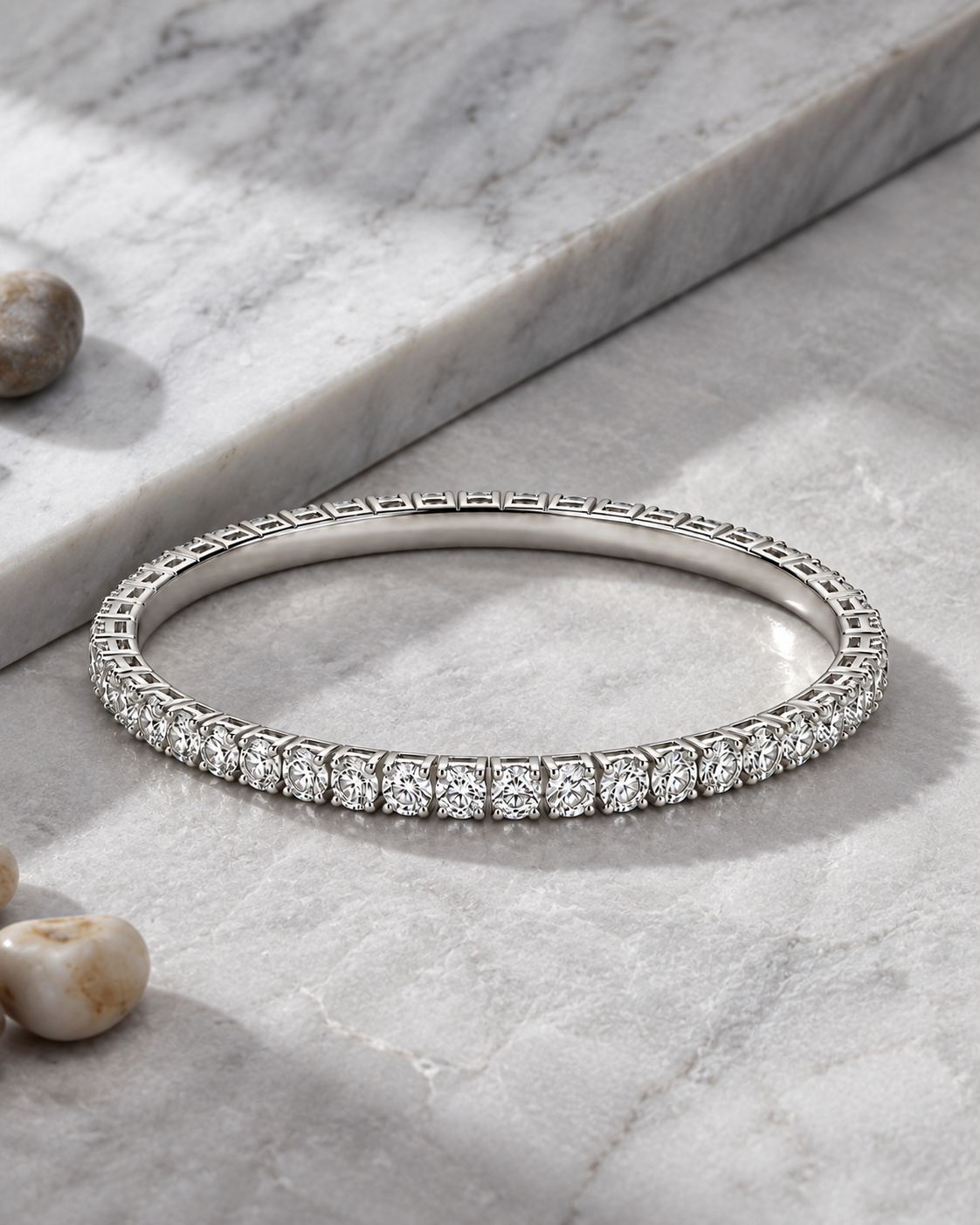 Classic Tennis Bracelet in 925 Silver | Cilvira