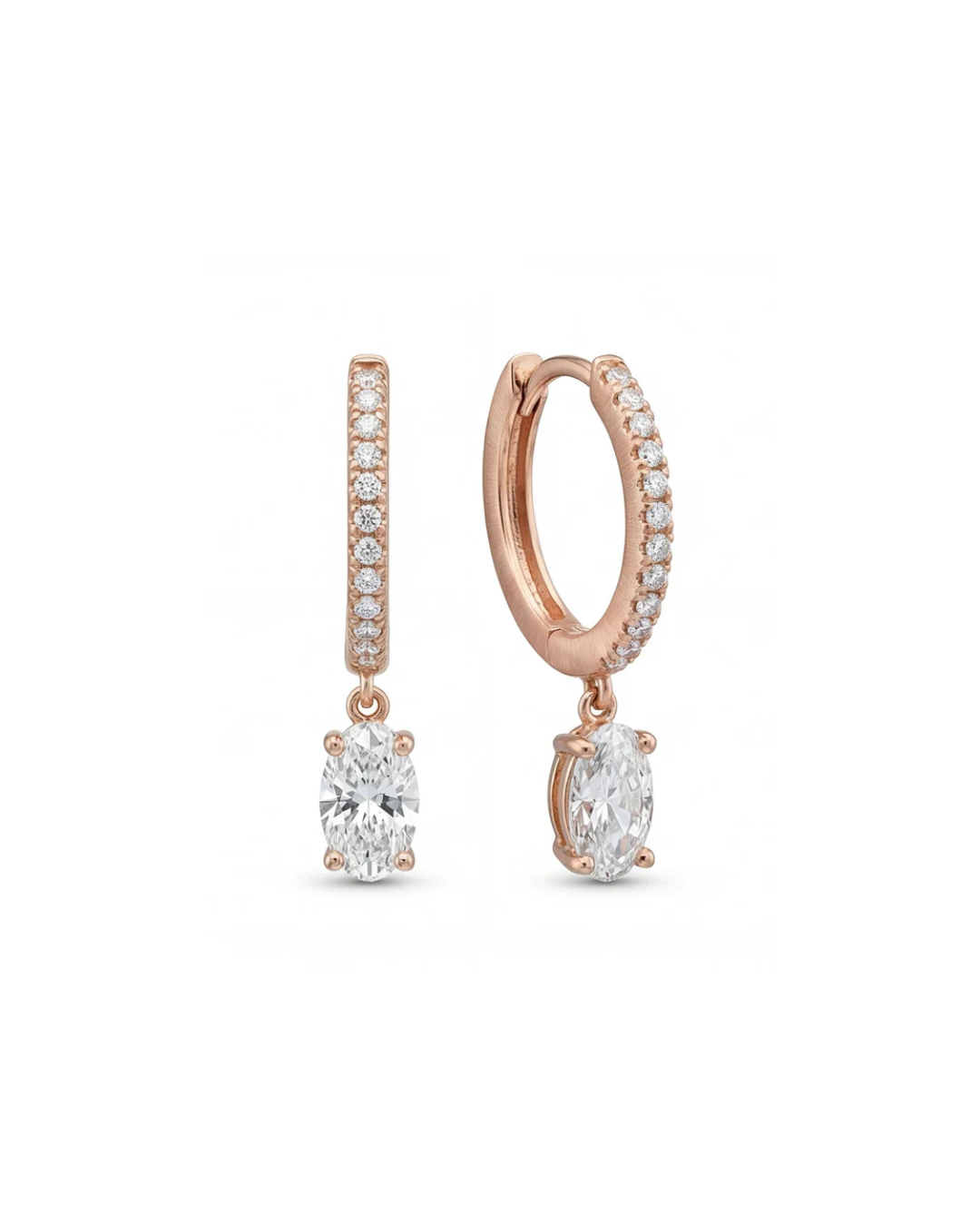 Eula marquise drop earrings #color_rosegold