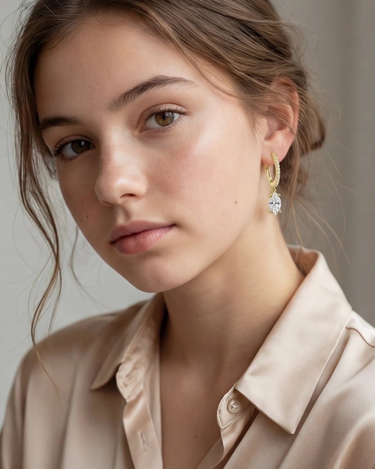 Eula marquise drop earrings #color_gold