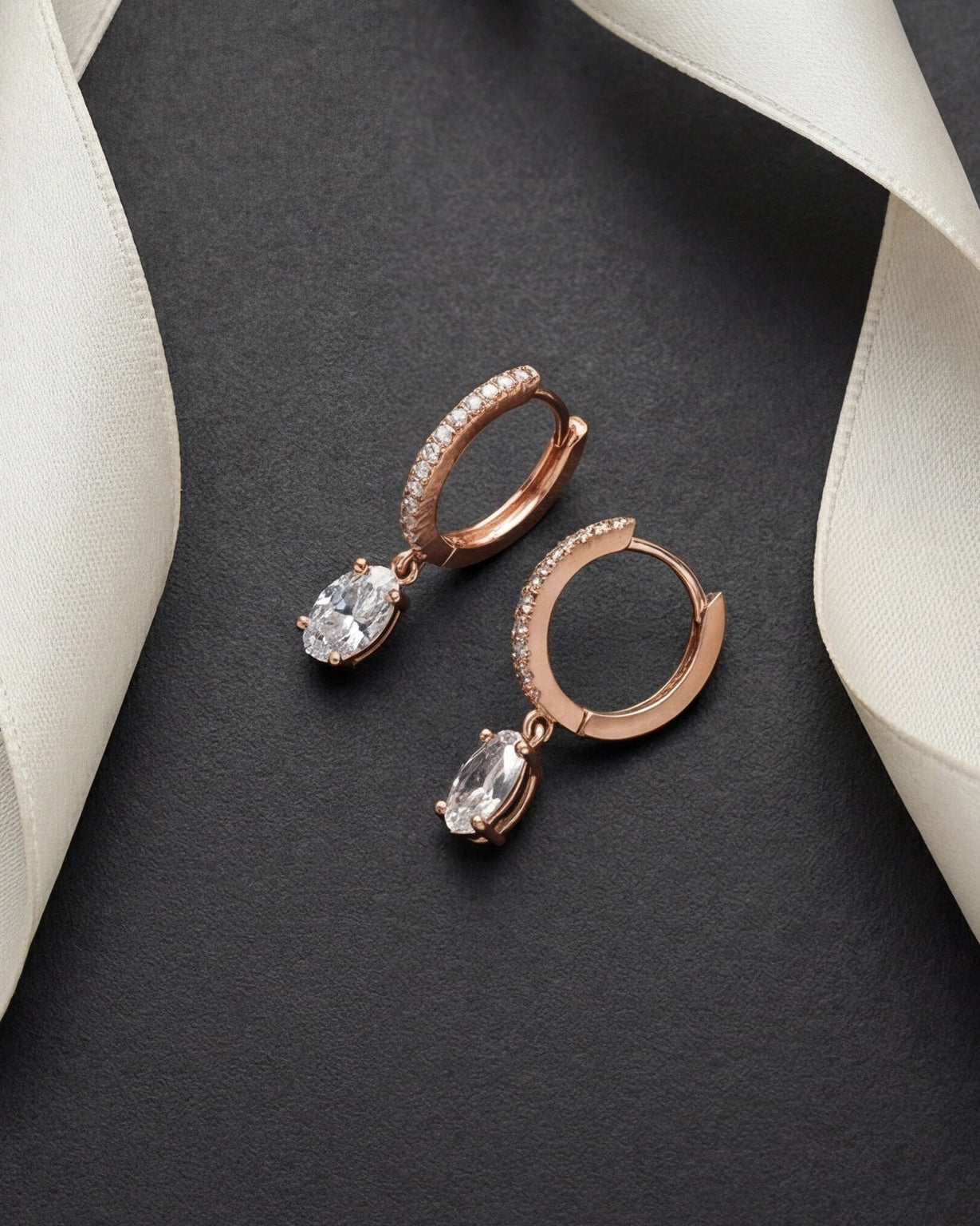 Eula marquise drop earrings #color_rose gold