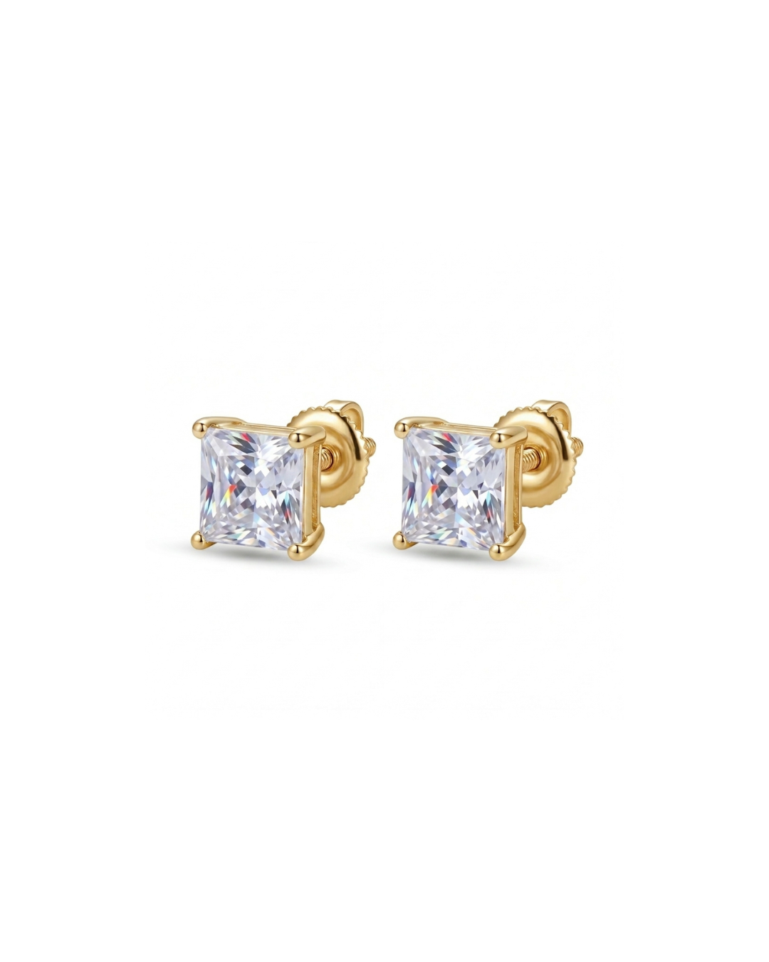 Fitzrovia_Princess_Square_Stud_Earrings #color_gold 