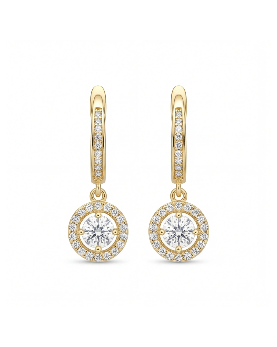 Halo Hoop Earrings for Women #color_gold