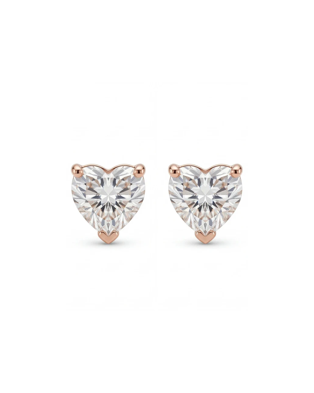 Elegant moon and pearl drop hoop earrings #color_rose gold