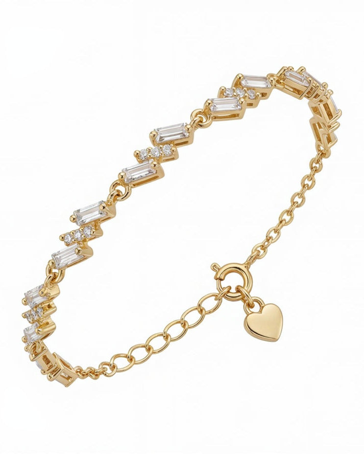 Baguette Chain Bracelet for Women #color_gold
