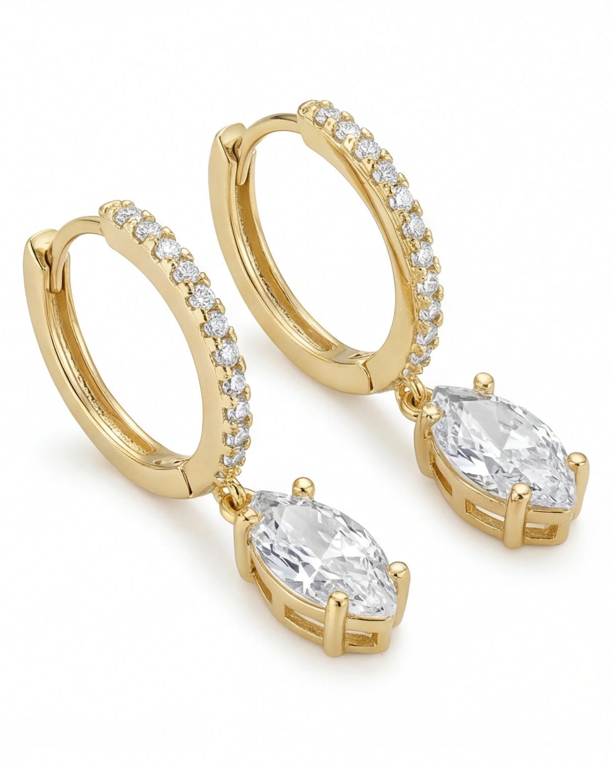 Eula marquise drop earrings #color_gold