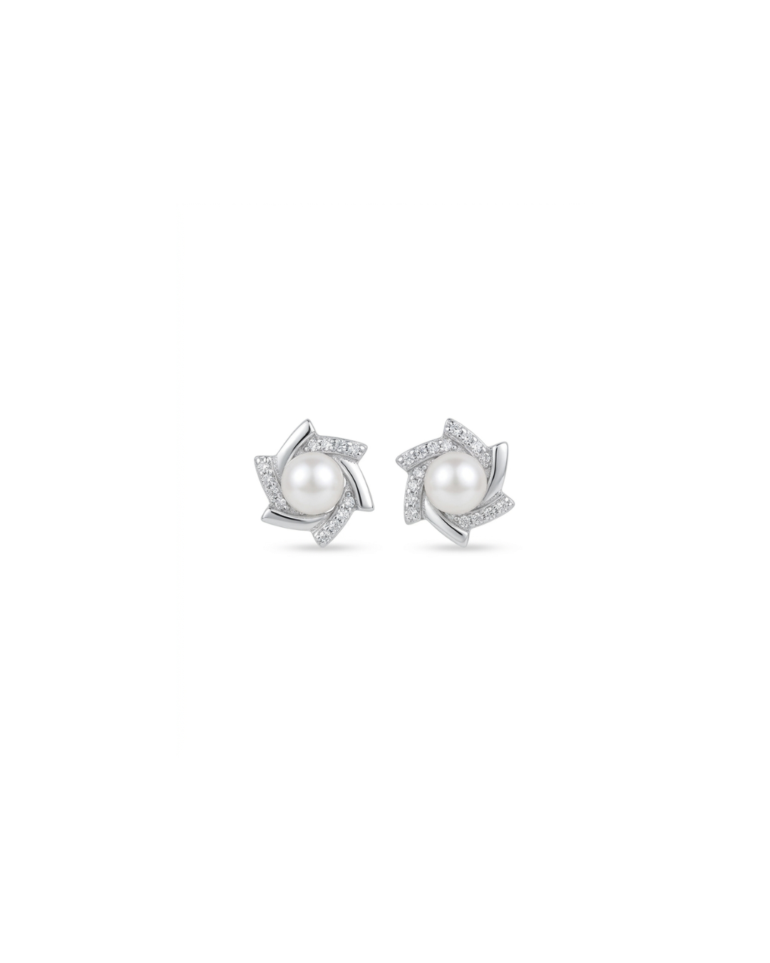 Celeste Pearl Bloom Stud Earrings