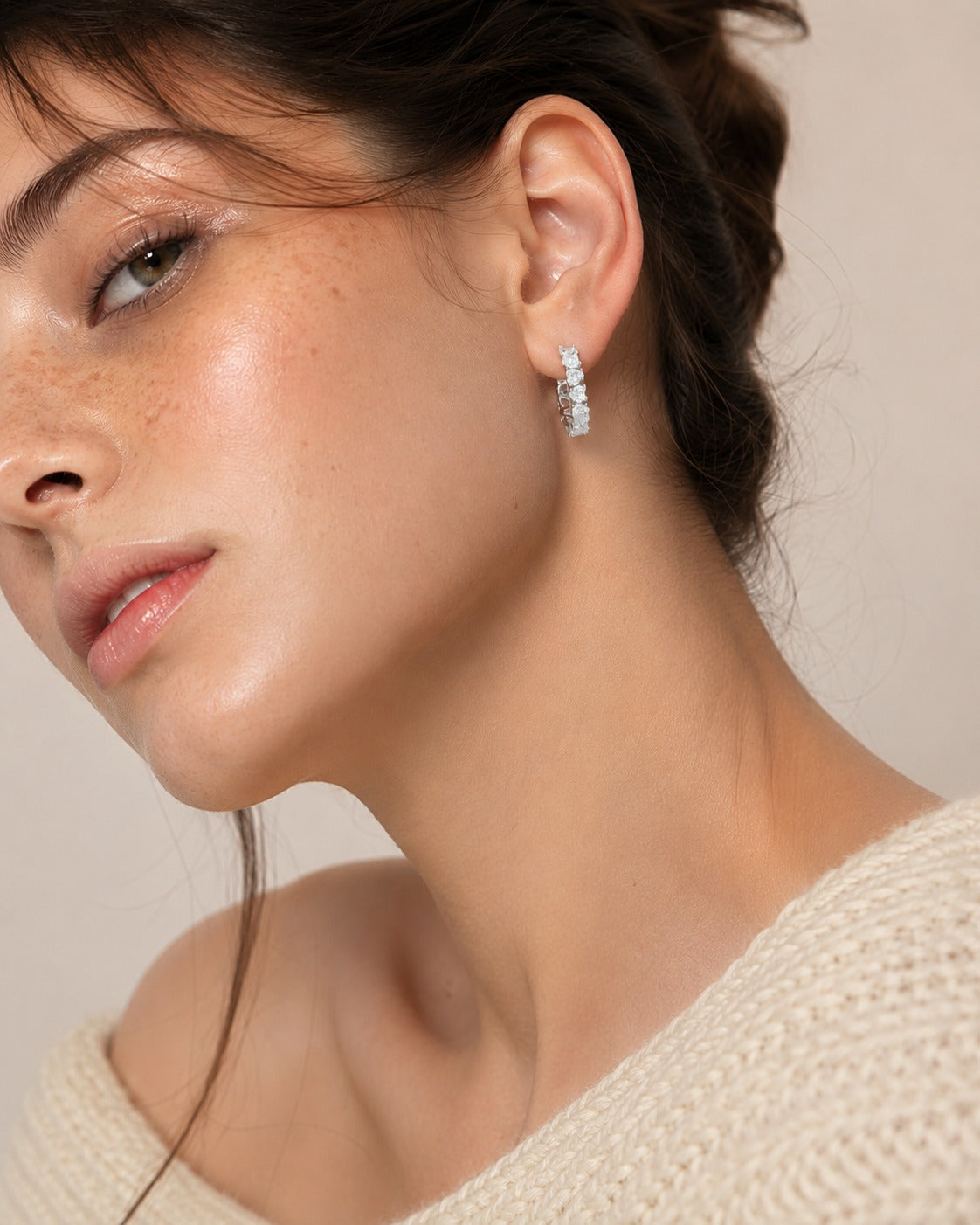 925 silver hoop earrings