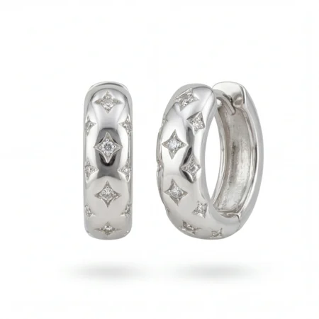 Estelle Engraved Mini Hoops