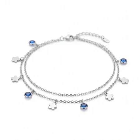 The Blue Garden Anklet